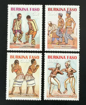 Burkina Faso 2008 Mi. 1913-1916 danses traditionnelles folklore