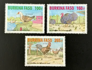 Burkina Faso 2011 Mi. 1946-1948 Geflügel Ente Truthahn Hahn