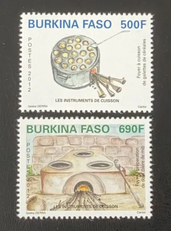 Burkina Faso 2012 Mi. 1958-1959 instruments cuisson foyer galettes