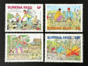 Burkina Faso 2013 Mi. 1970-1973 protection environnement arbres