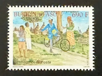 Burkina Faso 2014 Mi. 1986 facteur vélo courrier cycliste poste