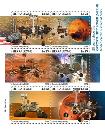 Sierra Leone 2024 Mi. 18404-18409 feuillet Opportunity Mars espace