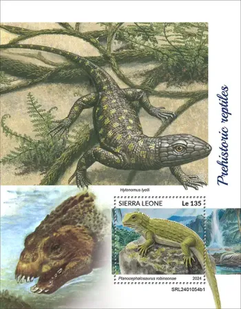Sierra Leone 2024 Mi. Bl. 3120 bloc reptiles préhistoriques