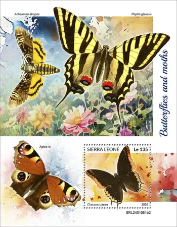 Sierra Leone 2024 Mi. Bl. 3125 bloc papillons