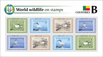 Sierra Leone 2024 Mi. 18922-18925 feuillet de 8 faune du monde pays B WWF