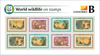 Sierra Leone 2024 Mi. 18906-18909 feuillet de 8 faune du monde pays B WWF