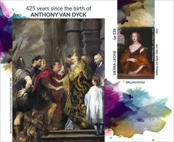 Sierra Leone 2024 Mi. Bl. 3179 bloc non dentelé Antoine van Dyck peinture